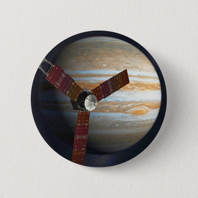 Jupiter Probe 6 Cm Round Badge (Front)