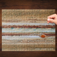 Jupiter Red Spot Close-Up Photograph