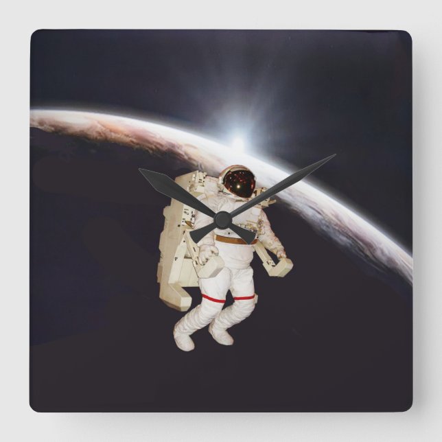 Jupiter Sunrise Square Wall Clock (Front)