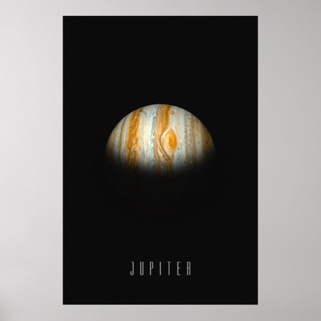 Jupiter-The Gas Giant King with the Great Red Spot Poster (Front)