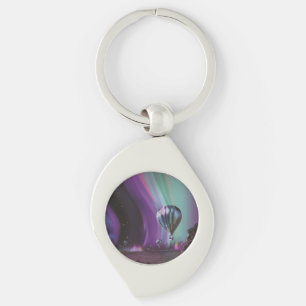 Jupiter Travel by Hot Air Balloon Bighty Auroras Key Ring