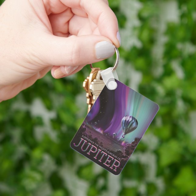 Jupiter Travel by Hot Air Balloon Bighty Auroras Key Ring (Hand)