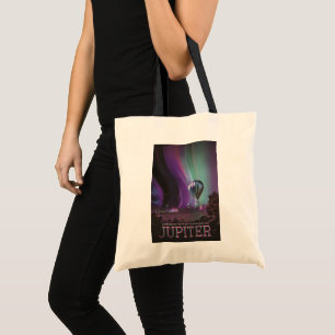 Jupiter Travel by Hot Air Balloon Bighty Auroras Tote Bag
