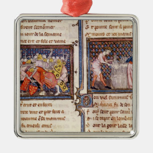 Jupiter versus Saturn: Saturn teaching Metal Tree Decoration