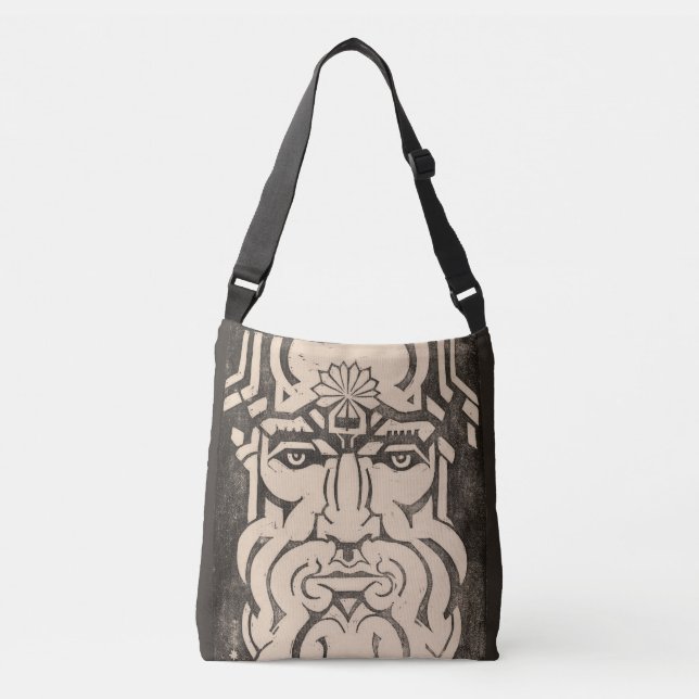Jupiter Zeus King of Gods Greek Mythology Black Crossbody Bag (Front)