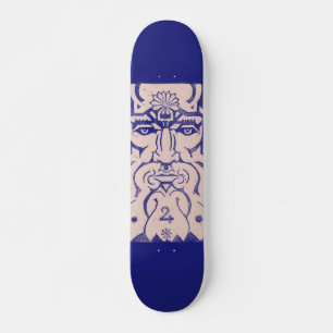 Jupiter Zeus King of Gods Greek Mythology Blue Skateboard