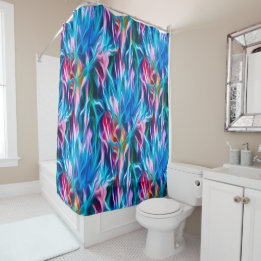 Jupiterian Night Flora at Twilight Shower Curtain