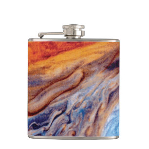 Jupiter's Great Red Spot - NASA Voyager Photo Hip Flask