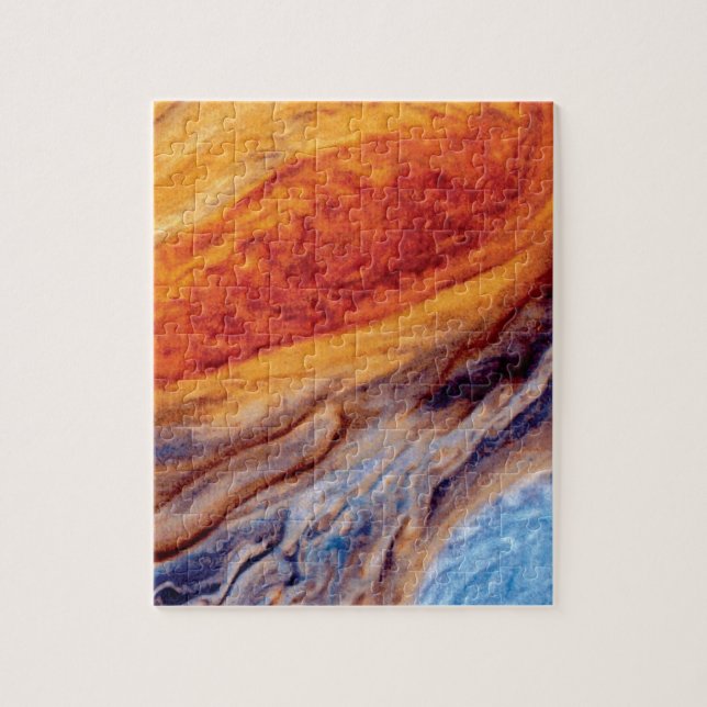 Jupiter's Great Red Spot - NASA Voyager Photo Jigsaw Puzzle (Vertical)