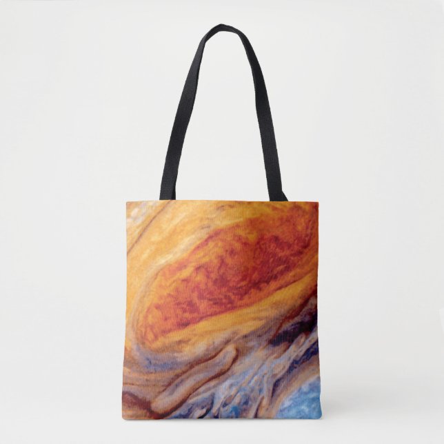 Jupiter's Great Red Spot - NASA Voyager Photo Tote Bag (Front)