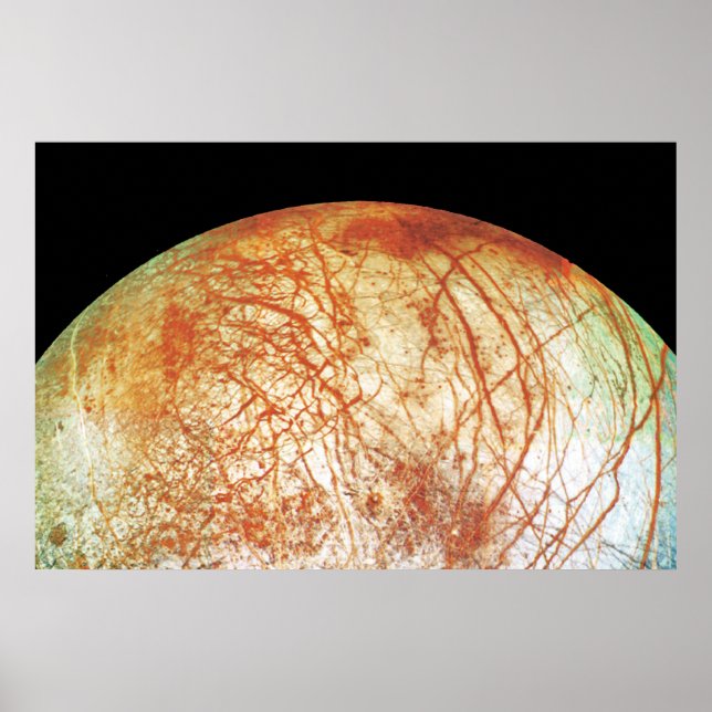 Jupiter's Moon Europa Poster (Front)