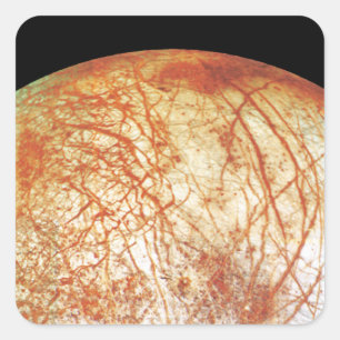 Jupiter's Moon Europa Square Sticker