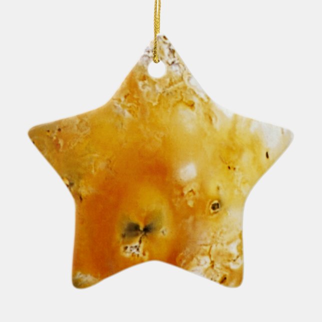 Jupiter's Moon Io Ceramic Tree Decoration (Front)