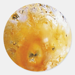 Jupiter's Moon Io Classic Round Sticker