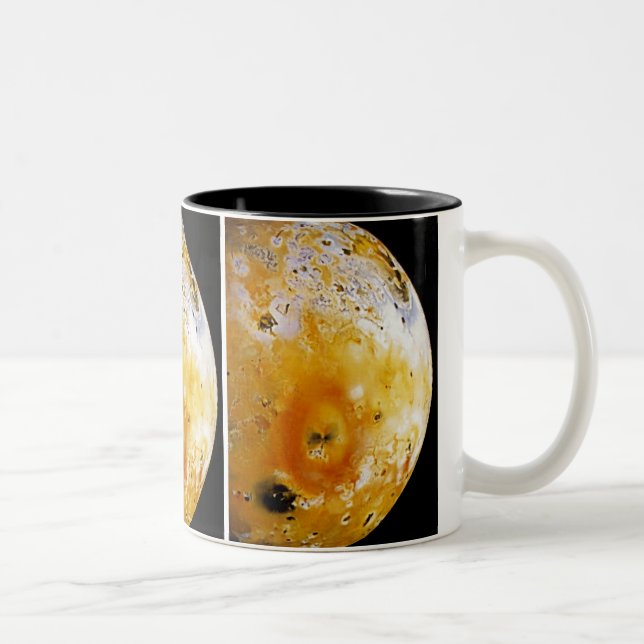 Jupiter's Moon Io Two-Tone Coffee Mug (Right)