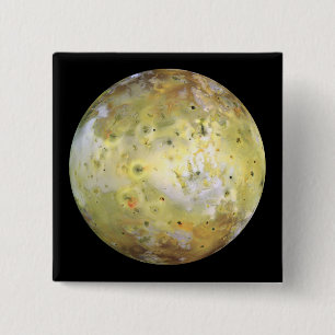Jupiter's moon Lo 15 Cm Square Badge