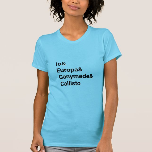 Jupiter's Moons T-shirt (Front)