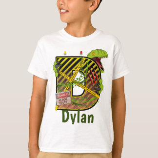 Jurassic Alphabet | Initial Letter Custom Name | D T-Shirt