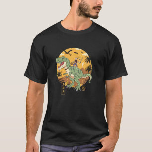 Jurassic Cat Warrior T-Rex T-Shirt
