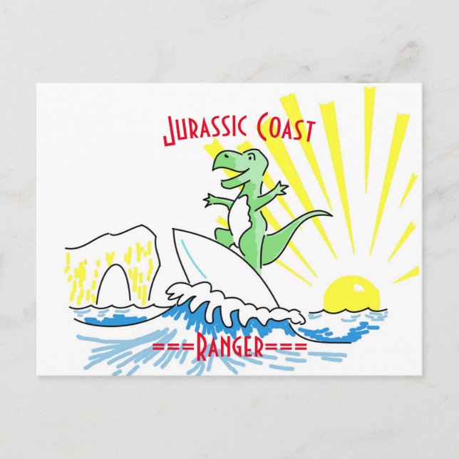 Jurassic Coast Ranger Dinosaur  Postcard (Front)