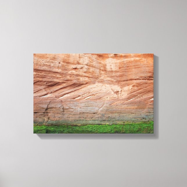 Jurassic Coast red rocks, Devon, England Canvas Print (Front)