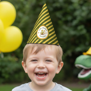 Jurassic Construction Zone Boy Birthday Party Hat