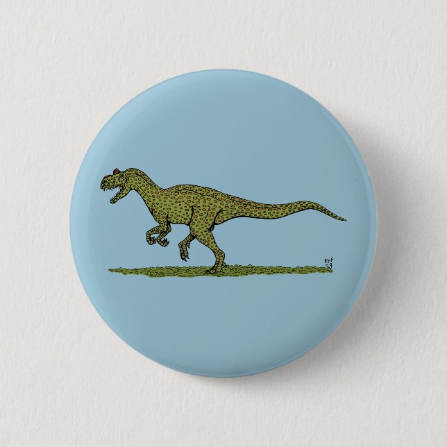 Jurassic Dinosaur Allosaurus 6 Cm Round Badge (Front)