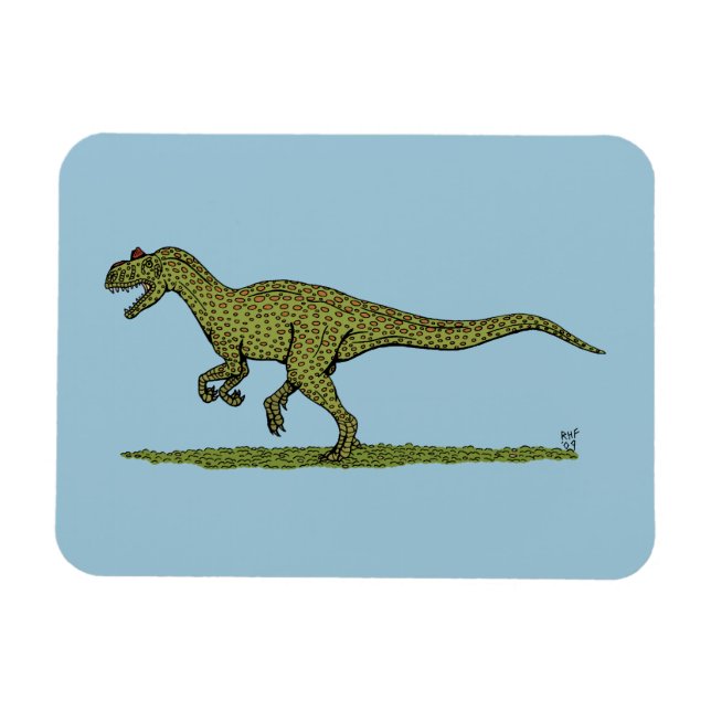 Jurassic Dinosaur Allosaurus Magnet (Horizontal)