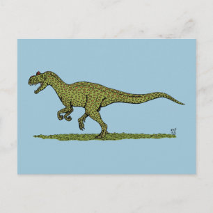 Jurassic Dinosaur Allosaurus Postcard