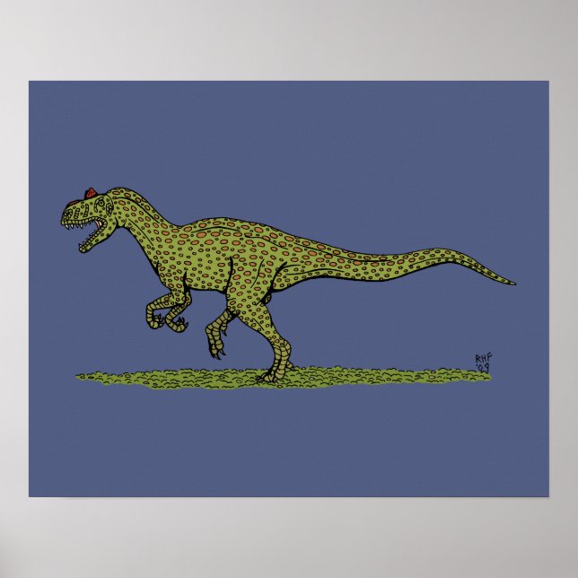 Jurassic Dinosaur Allosaurus Poster (Front)