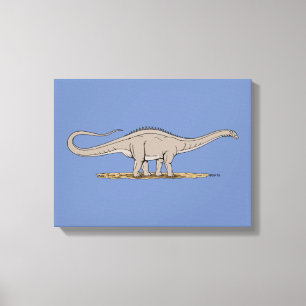 Jurassic Dinosaur Apatosaurus Canvas Print