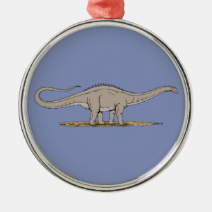 Jurassic Dinosaur Apatosaurus Metal Tree Decoration