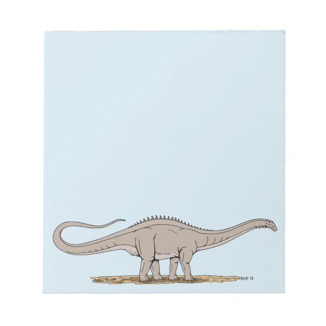Jurassic Dinosaur Apatosaurus Notepad (Front)