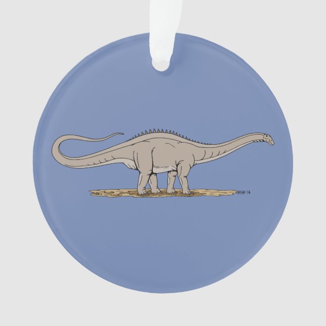 Jurassic Dinosaur Apatosaurus Ornament (Front)