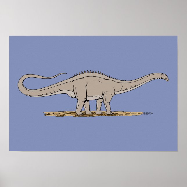 Jurassic Dinosaur Apatosaurus Poster (Front)