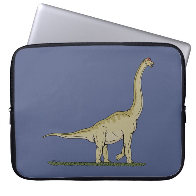 Jurassic Dinosaur Brachiosaurus Laptop Sleeve (Front)