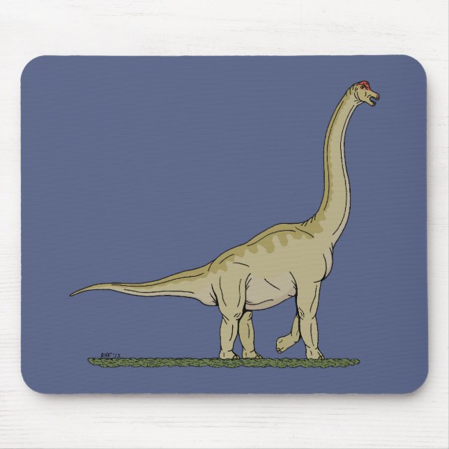 Jurassic Dinosaur Brachiosaurus Mouse Mat (Front)