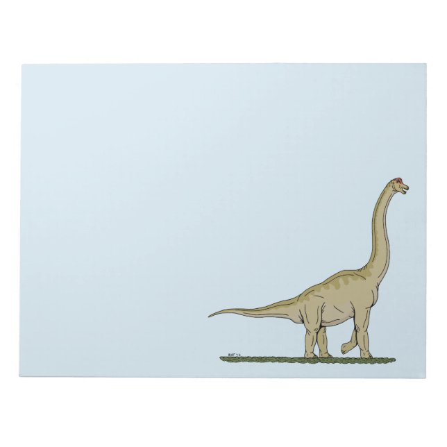 Jurassic Dinosaur Brachiosaurus Notepad (Front)