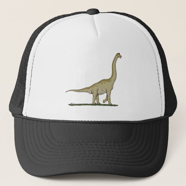Jurassic Dinosaur Brachiosaurus Trucker Hat (Front)