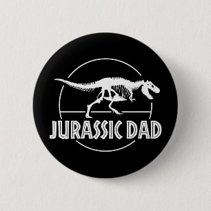Jurassic Dinosaur Dad 6 Cm Round Badge