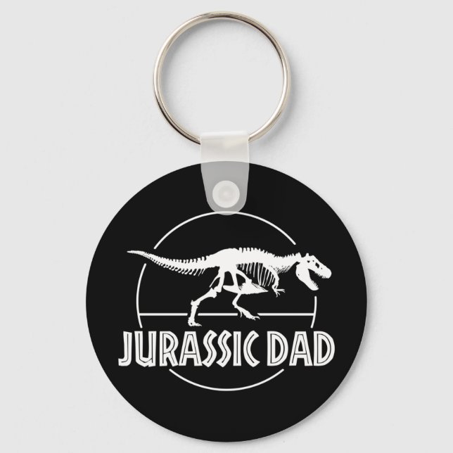 Jurassic Dinosaur Dad Key Ring (Front)