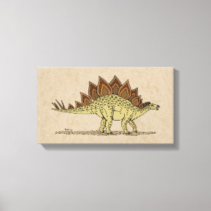 Jurassic Dinosaur Stegosaurus Canvas Print