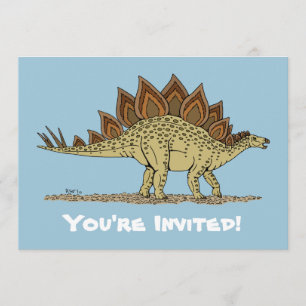 Jurassic Dinosaur Stegosaurus Invitation