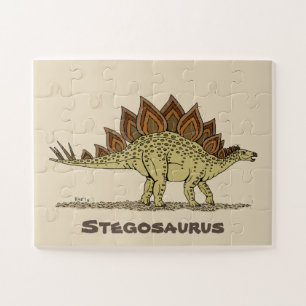 Jurassic Dinosaur Stegosaurus Jigsaw Puzzle