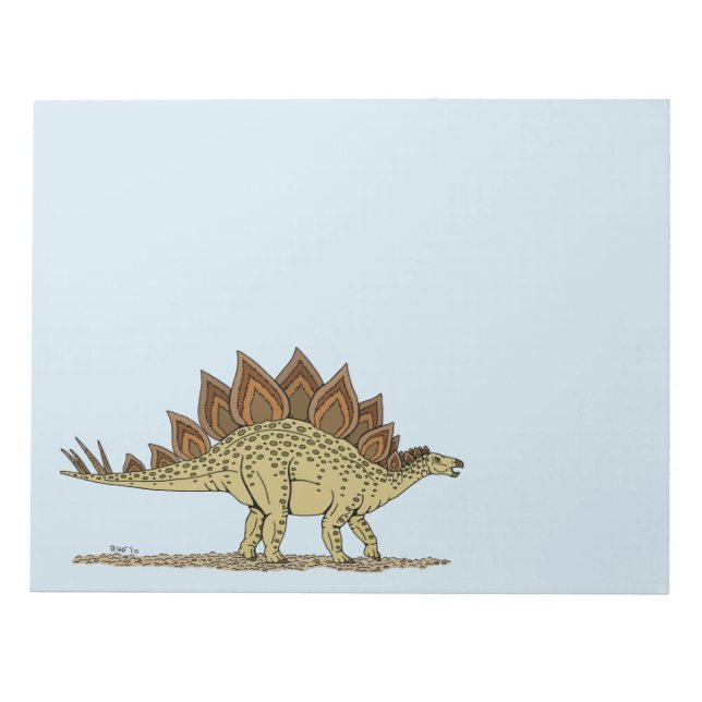 Jurassic Dinosaur Stegosaurus Notepad (Front)