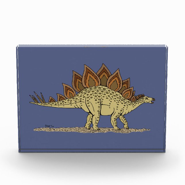Jurassic Dinosaur Stegosaurus Photo Block (Front)