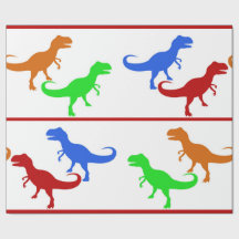 Jurassic Dinosaur T-Rex Silhouettes