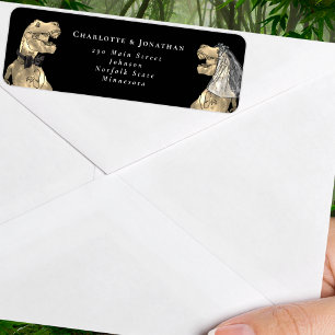 Jurassic Dinosaur Wedding Return Address