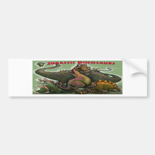Jurassic Dinosaurs Bumper Sticker