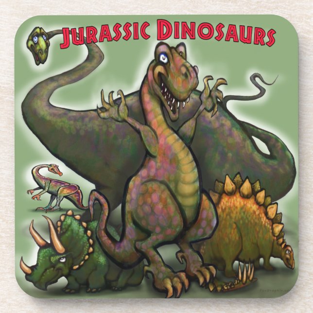 Jurassic Dinosaurs Coaster (Front)
